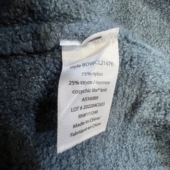 Barefoot Dreams Cozychic Lite Half Zip Tunic Blue Size XS Super Soft! - Picture 8 of 9